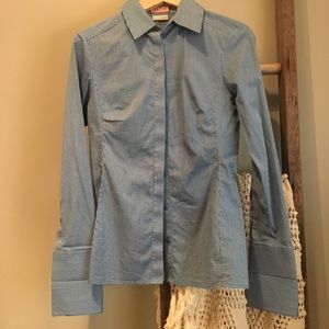 PINK Size 6 women’s Button down blouse long sleeve